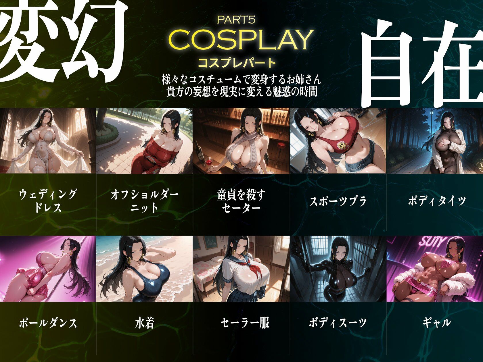 巨乳痴女同人CG集 エーテライト ボア・ハンコッ○編のサンプル画像6