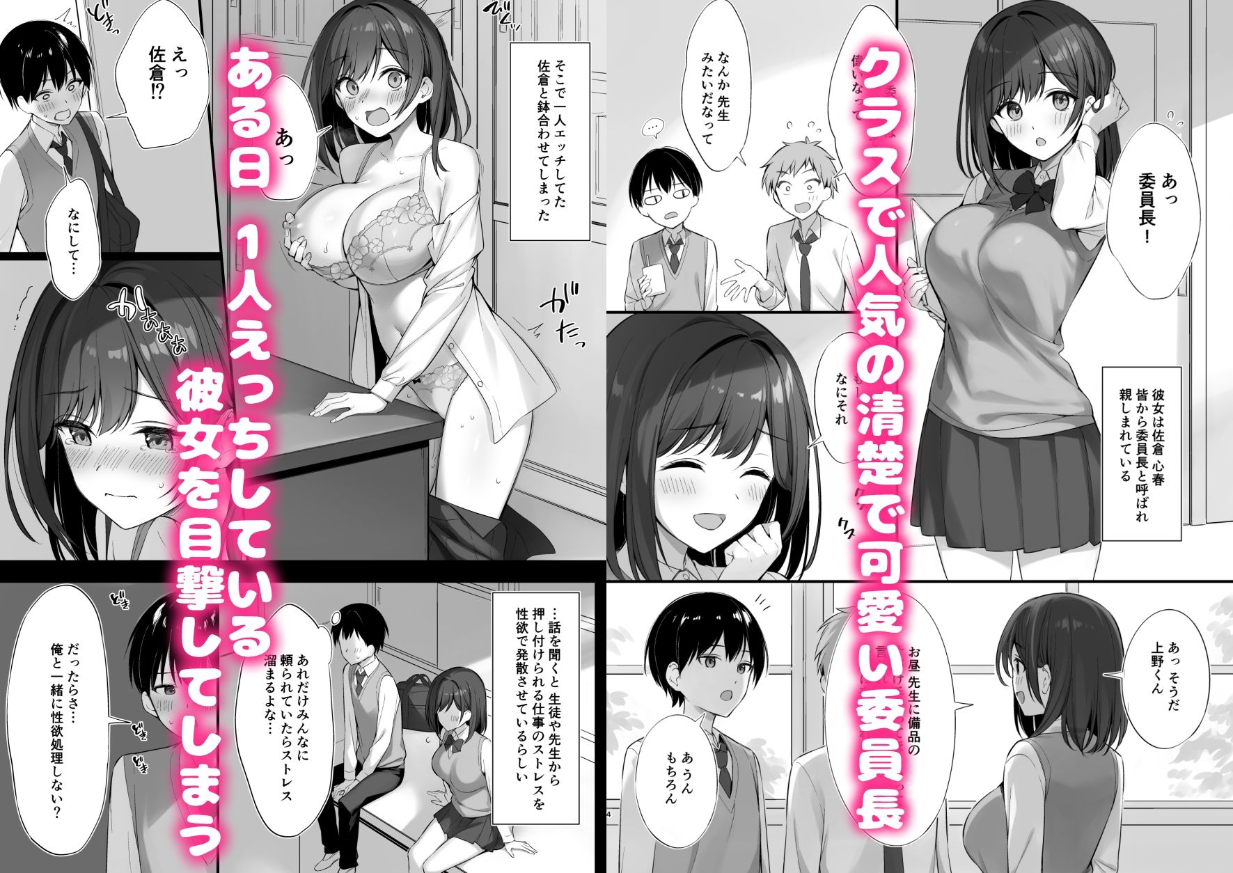 クラスの清楚な委員長とヤリ友になった話のサンプル画像1