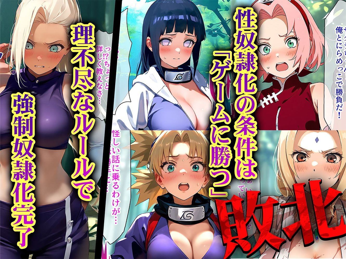 負けたら即性支配〜可哀そうなほどヤられたヒロインたち〜NARUT●編のサンプル画像2